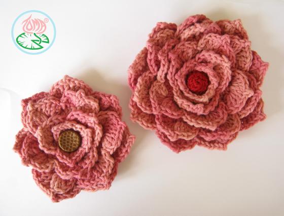 Crochet Flower Brooch (© 2013 Toma Creations)